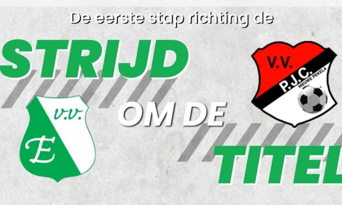 Eerste stap richting titel op zondag 6 maart 2022 om 14:00 uur tegen v.v. PJC
